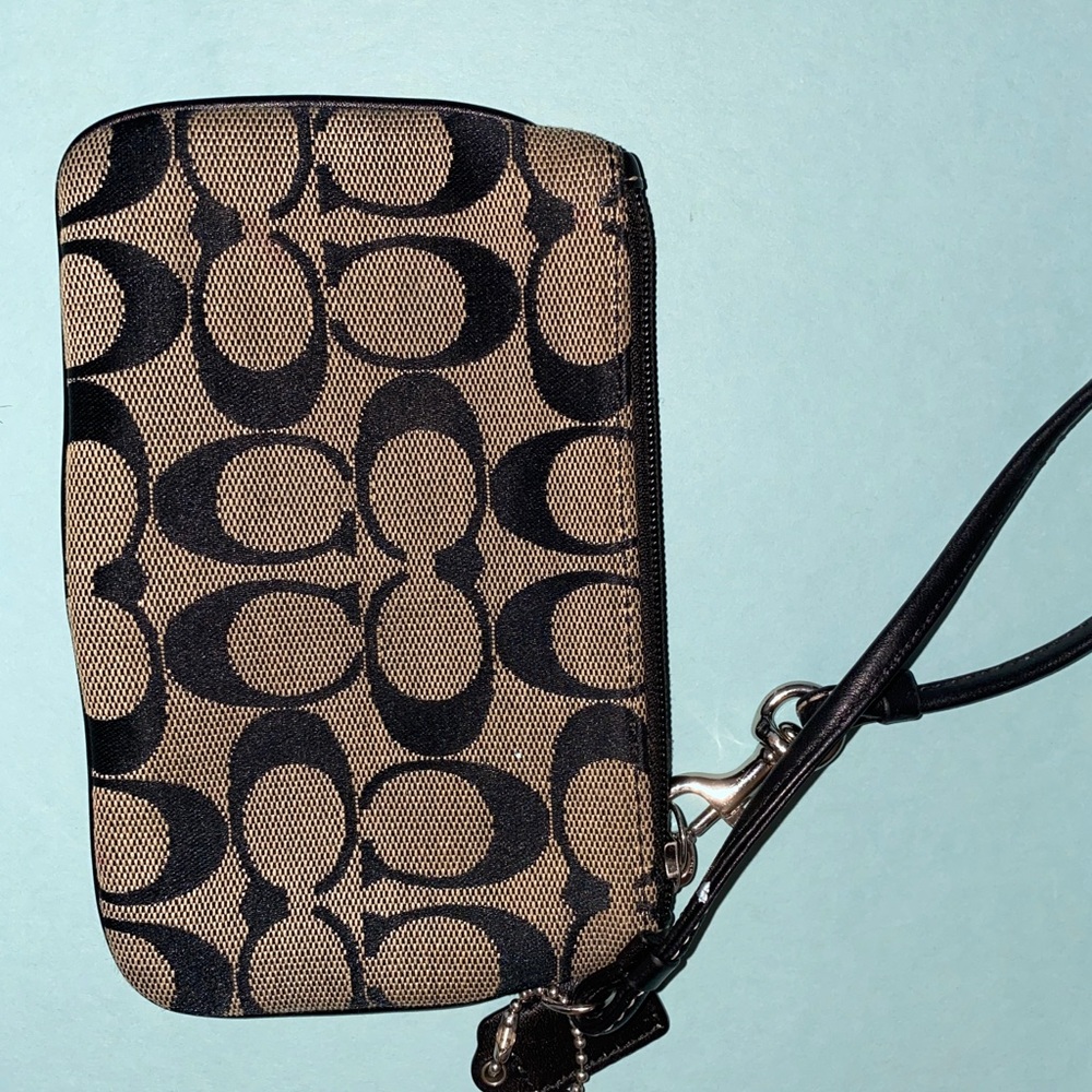 Coach mini wristlet